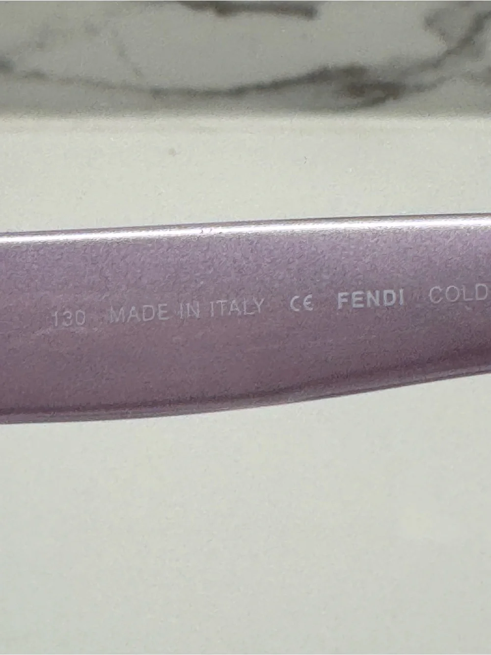 Vintage Fendi Oversized Round Sunglasses - Translucent Purple w/ Crystal Zucca L
